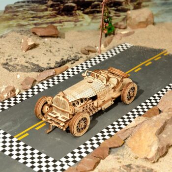 ROKR Grand Prix Car Wooden 3D Puzzle