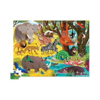 Jr. Shaped Puzzle 72pc - Wild Safari