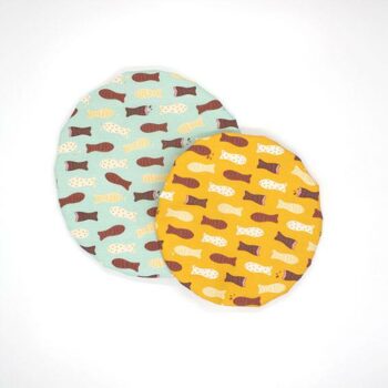 Bowl Covers (set of 2) - Chocolate Fish