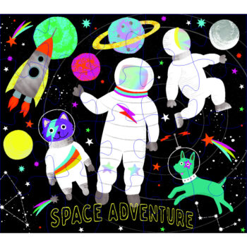 Shaped Box Jigsaw Puzzle 20pc - Space Adventure