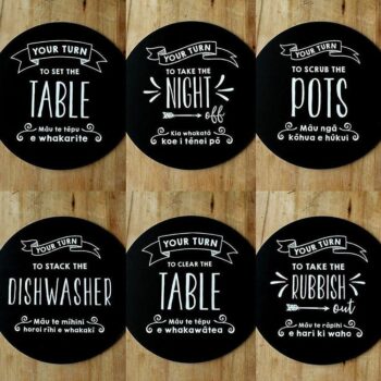 Family Chores Placemats Set of 6