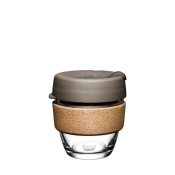 KeepCup Brew Cork Reusable Glass Cup - Small 8oz - Latte