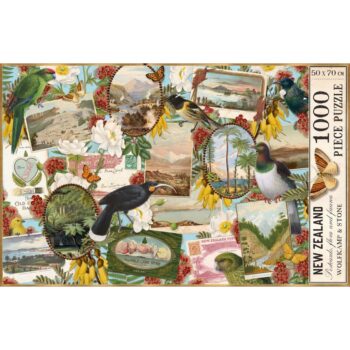 Vintage New Zealand Postcards, Flora & Fauna 1000pc Jigsaw Puzzle