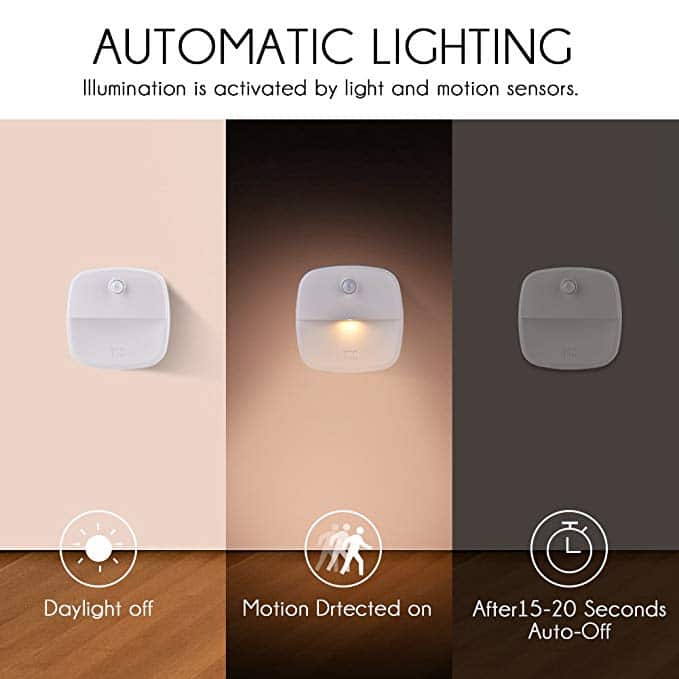 Motion Sensor LED Night Light (2 pack)