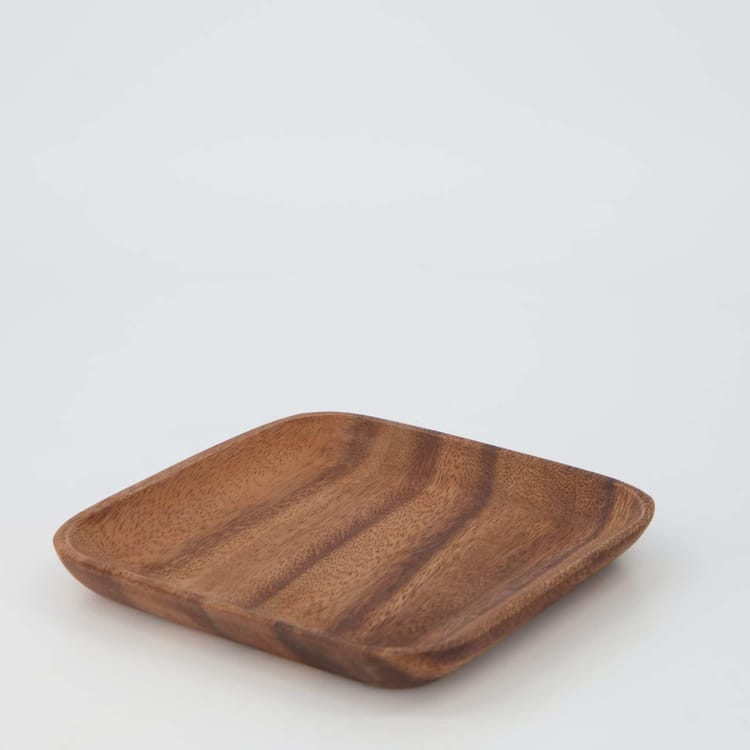 Acacia Wood Serving Plate - Square