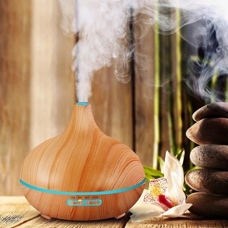 Aromatherapy Essential Oil Diffuser Light Wooden