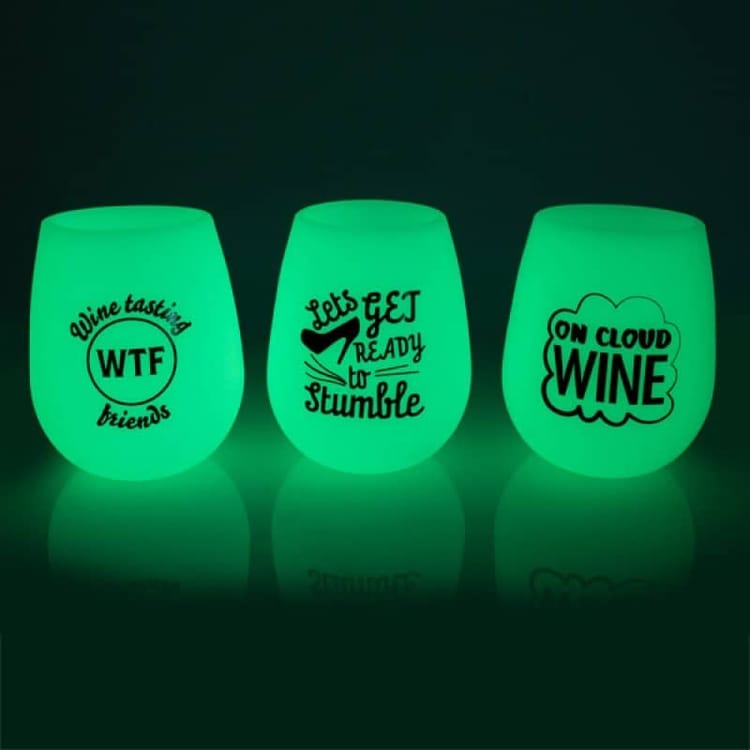 Glow-in-the-Dark Party Wine Cup Box of 6