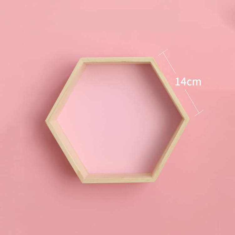 Modular Wooden Shelving - Pink Medium