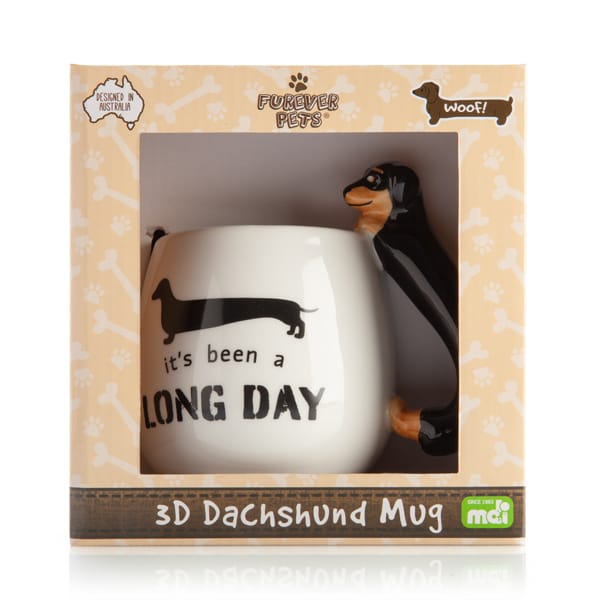 Furever Pets 3D Dachshund Mug