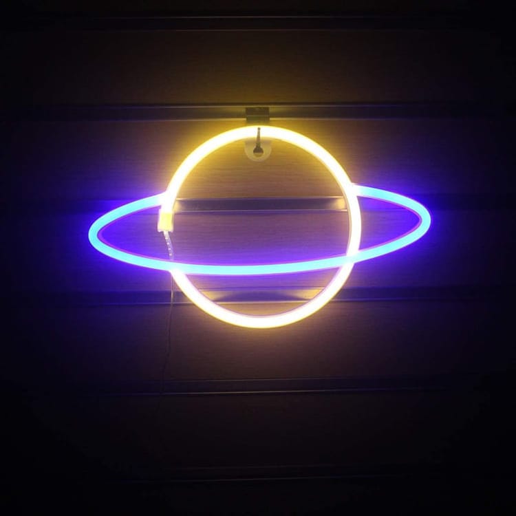 LED Planet Neon Sign Light