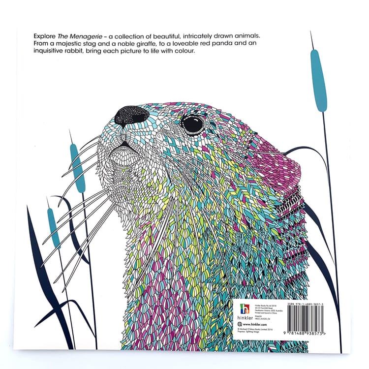The Menagerie: Animal Portraits to Colour