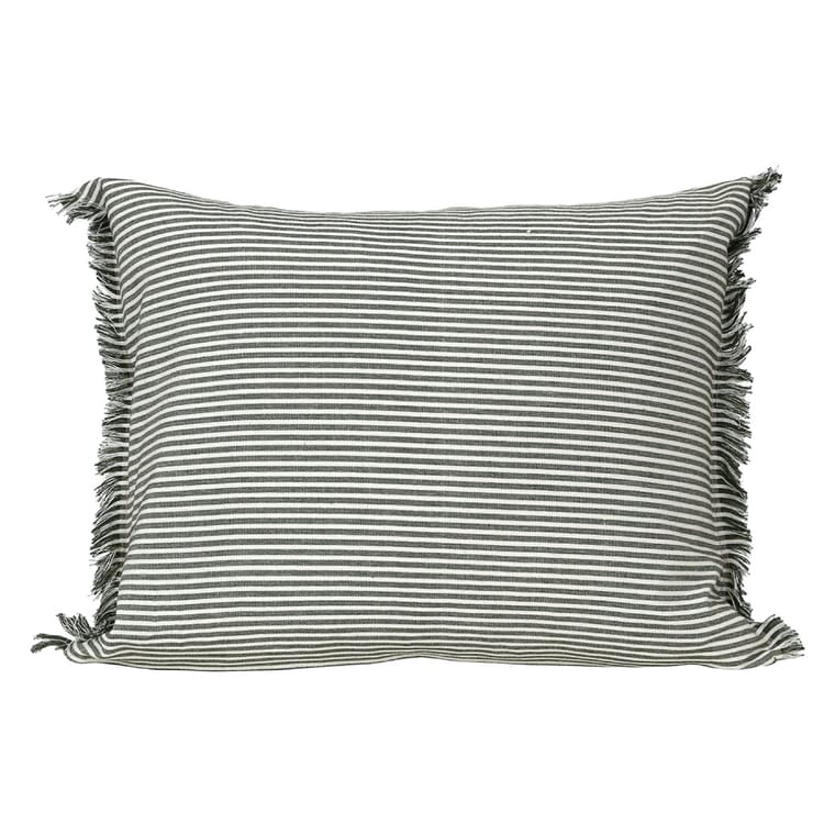 Abby Stripe Cushion 40x50cm - Olive Green