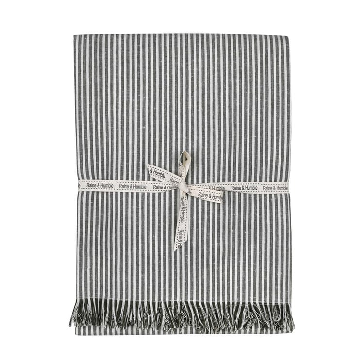 Abby Stripe Table Cloth - Olive Green