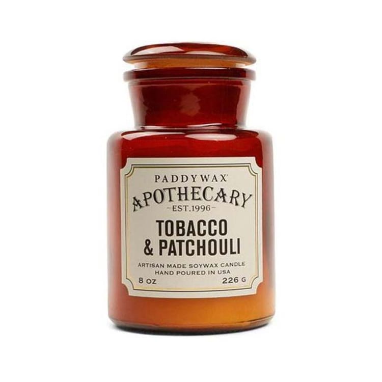 Apothecary Glass Candle - Tobacco & Patchouli