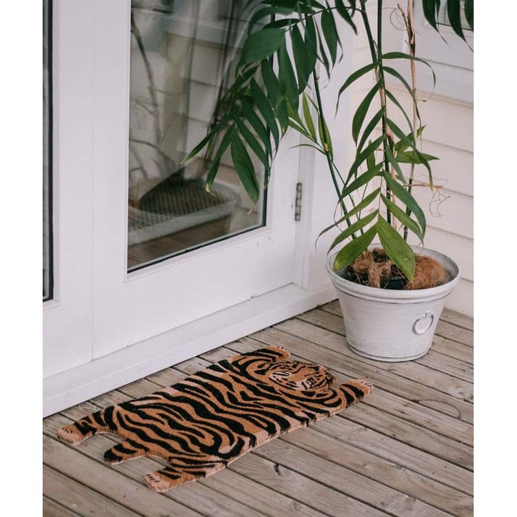 Coir Doormat - Sleeping Tiger