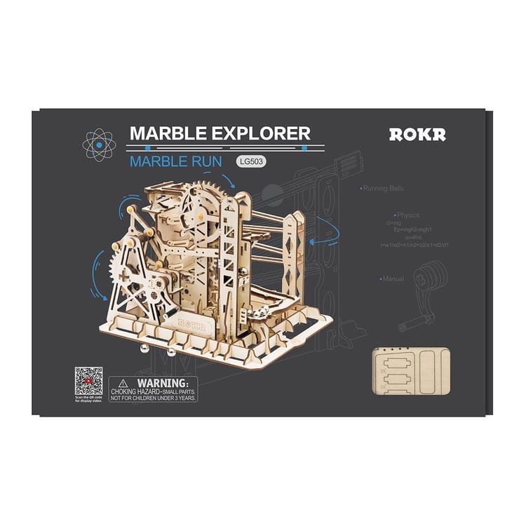 ROKR Marble Run Wooden 3D Puzzle - LG503 Marble Explorer