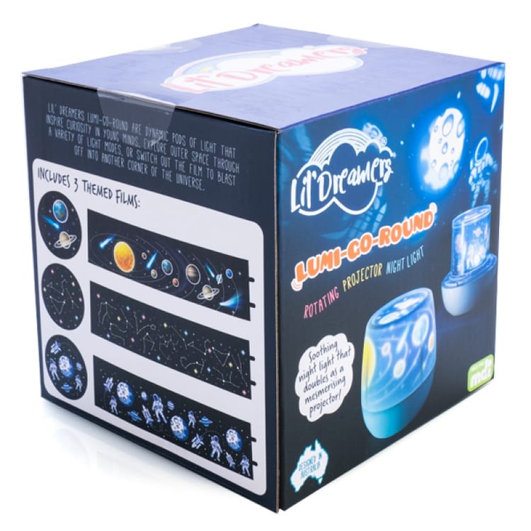 Lil Dreamers Lumi-Go-Round Rotating Projector Light - Space