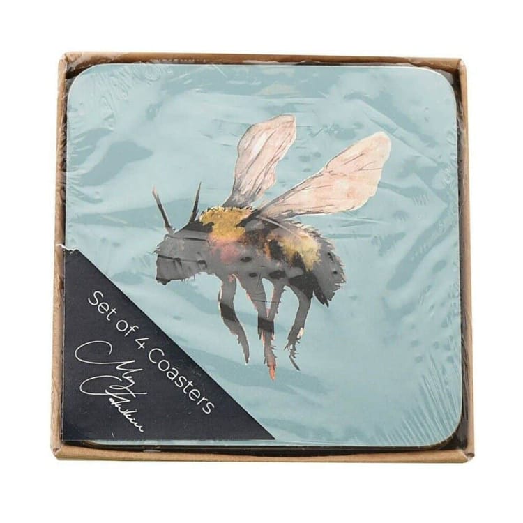 Watercolour Bee Coasters Set of 4