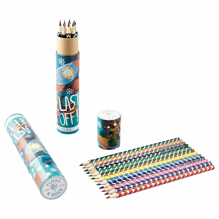Coloured Pencils 12 Pack - Rocket