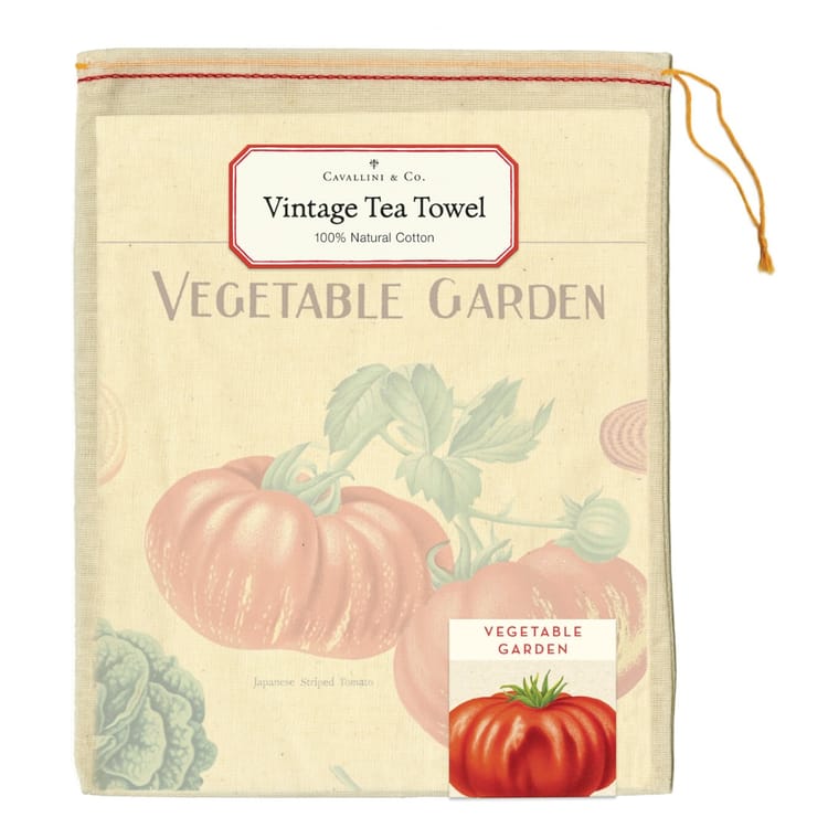 Vintage Tea Towel - Vegetable Garden