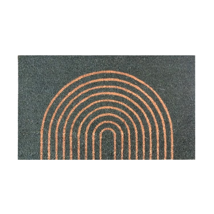 Coir Doormat - Arch - Green
