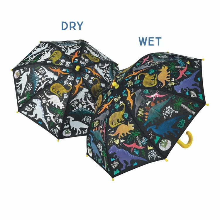Colour Changing Umbrella - Dinosaur