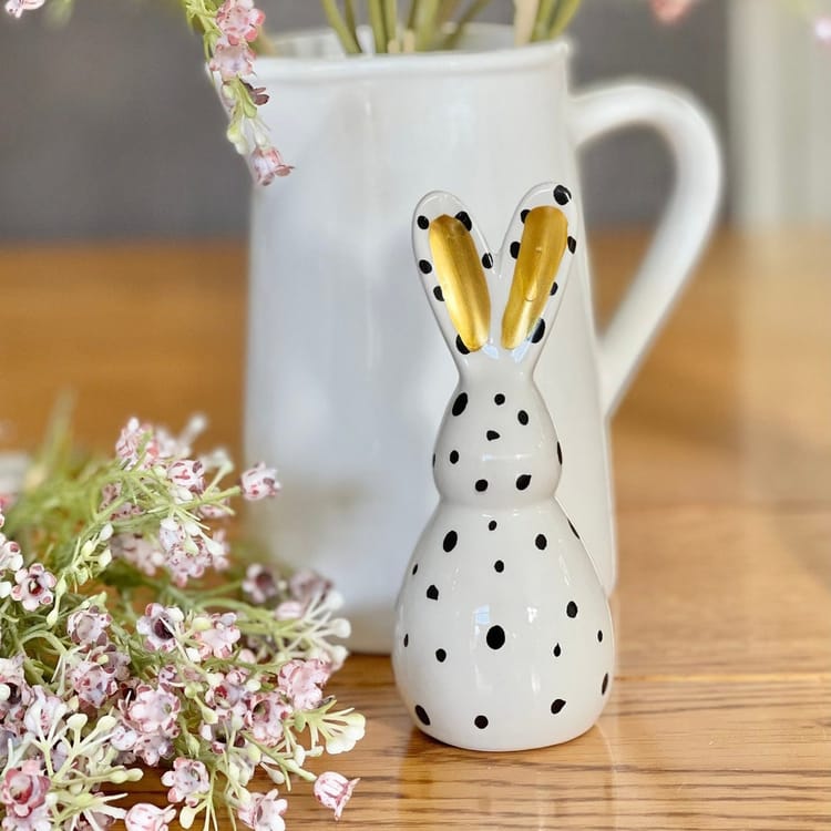 Bunny Ornament with Spots