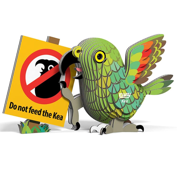 Eugy 3D Cardboard Puzzle - Kea