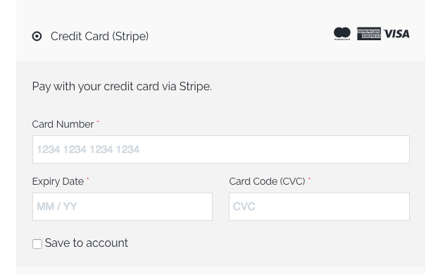 Payment and Security - Credit Card Checkout