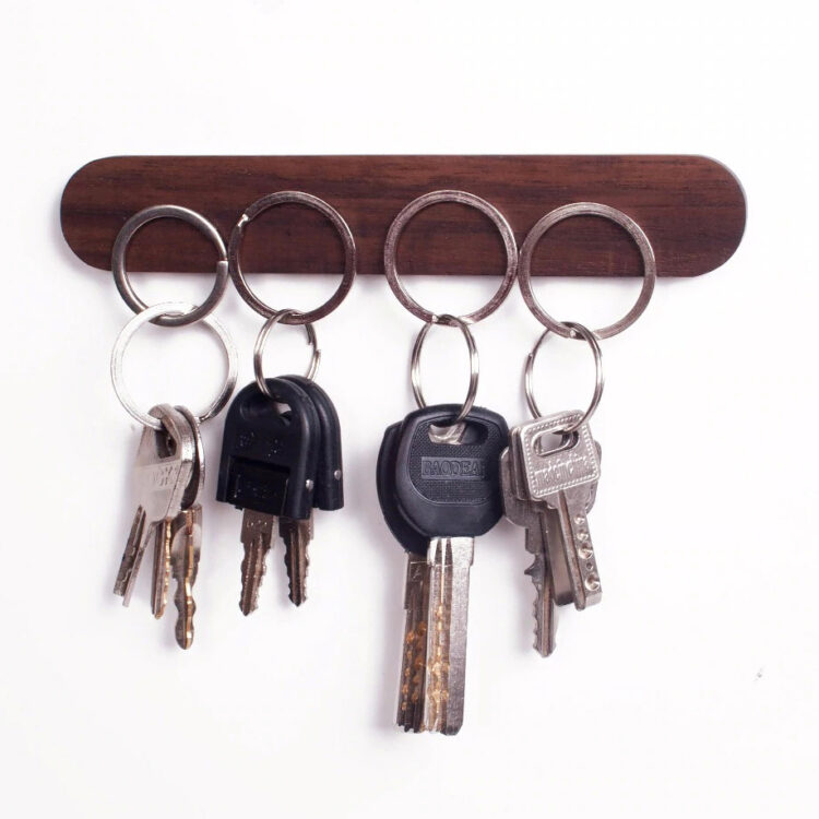 Magnetic Wooden Key Holder