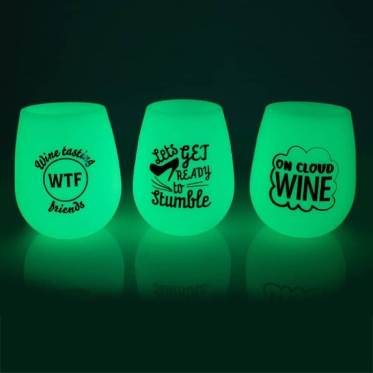 Glow-in-the-Dark Party Wine Cup Box of 6