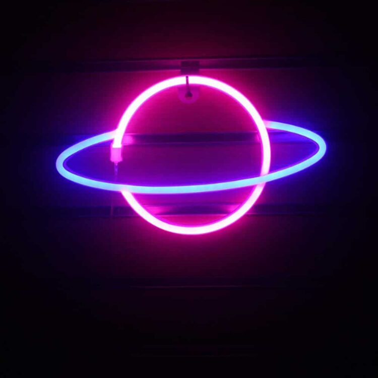 LED Planet Neon Sign Light