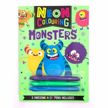 Neon Colouring with Pens - Monsters