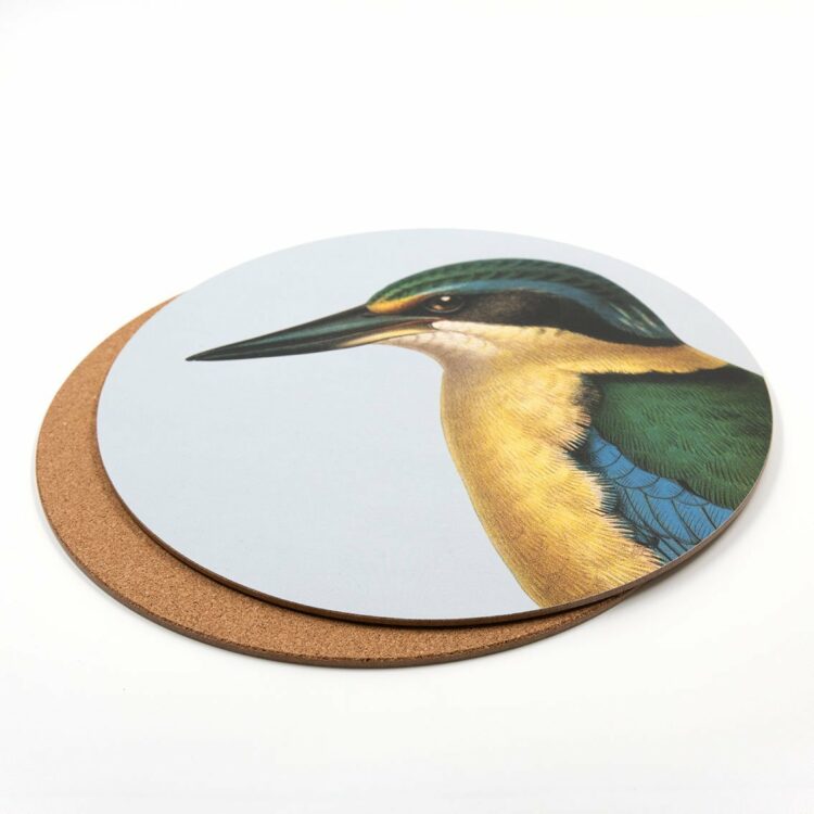 Placemats Pack of 2 - Hushed Blue Kingfisher