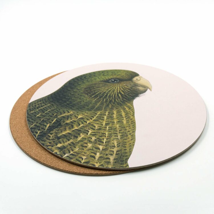 Hushed Pink Kakapo Placemats - Pack of 2