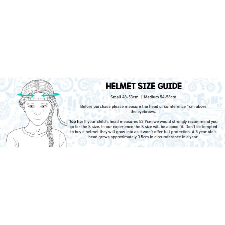 Hornit Kids Helmet Size Guide