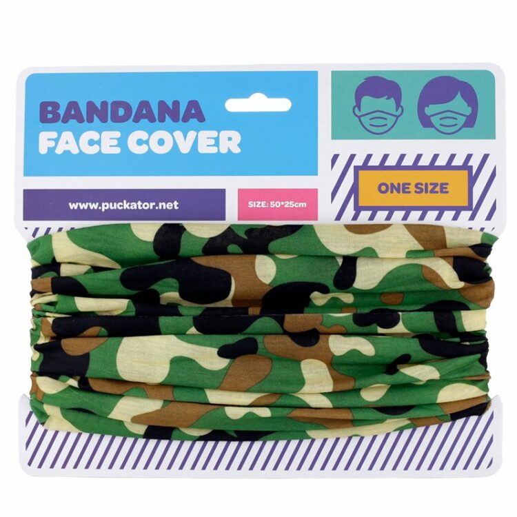 Neck Scarf Bandana Face Cover – Camouflage
