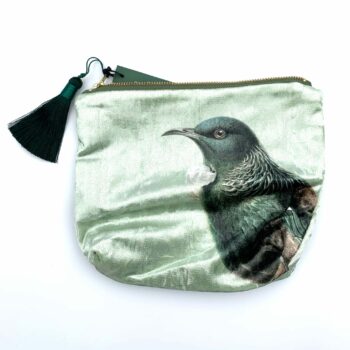 Velvet Cosmetic Bag - Hushed Green Tui