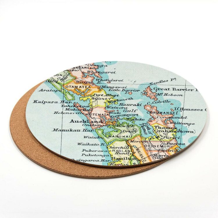 Vintage Map of Auckland Placemats Pack of 2