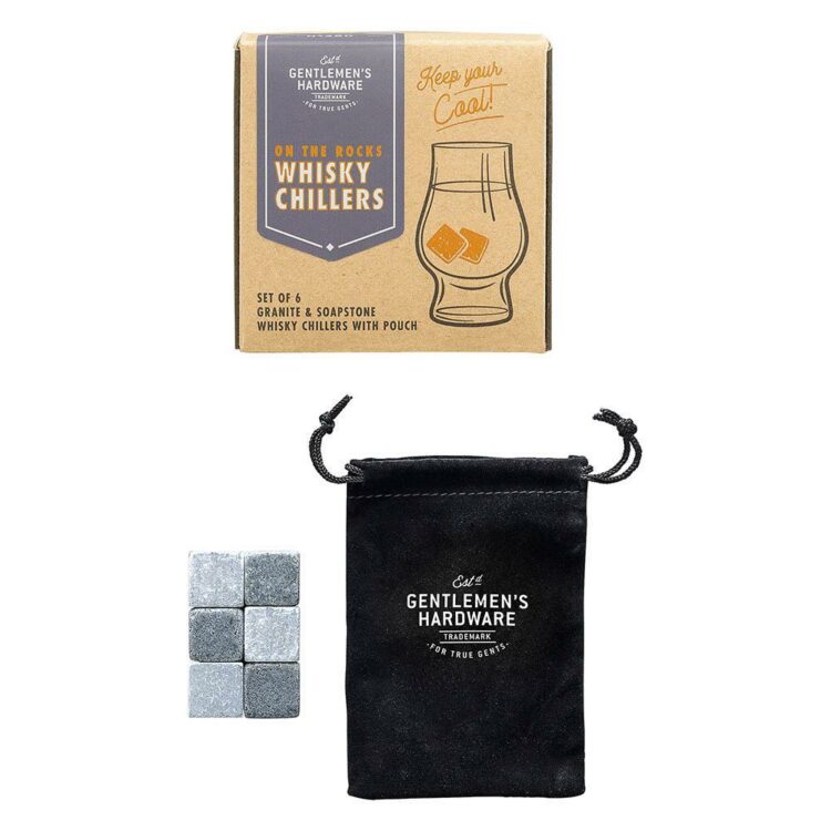 Whisky Chillers 6 Pack with Drawstring Pouch