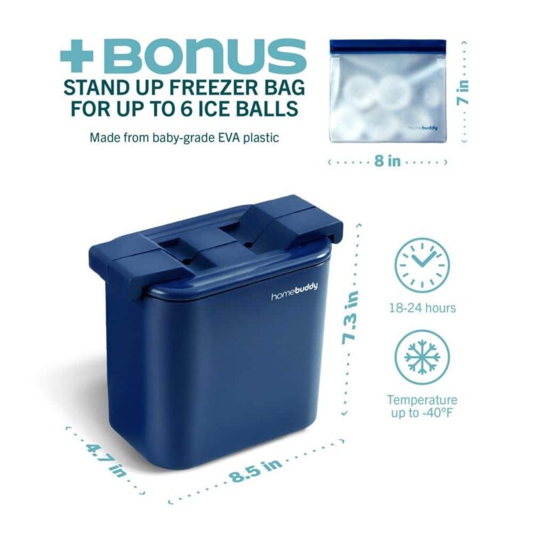 Clear Ice Ball Maker with Storage Bag