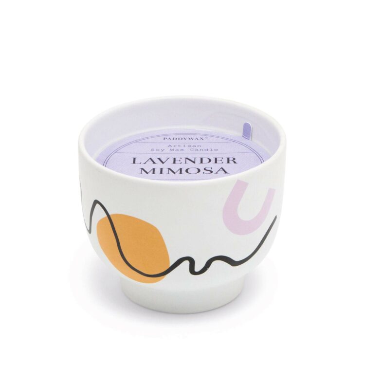 Wabi Sabi Ceramic Candle - Lavender Mimosa