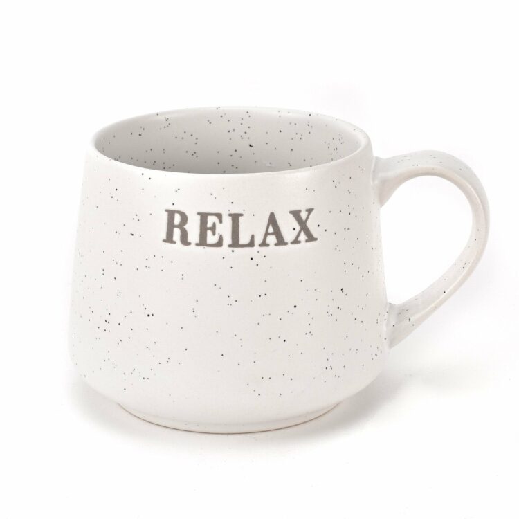 Serenity Debossed Mug - Relax