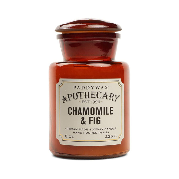 Apothecary Glass Candle - Chamomile & Fig