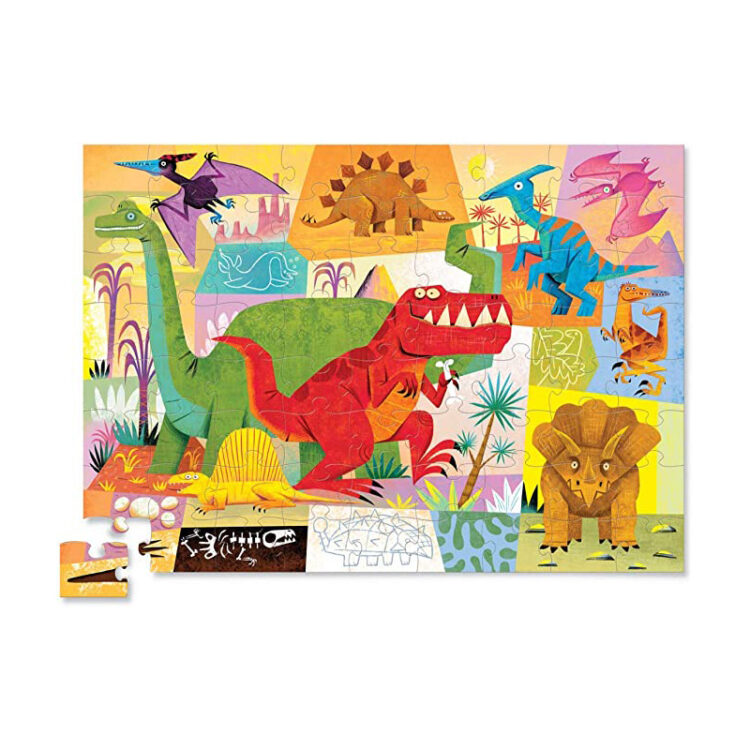 Jr. Shaped Box Puzzle 72pc - Dinosaurs