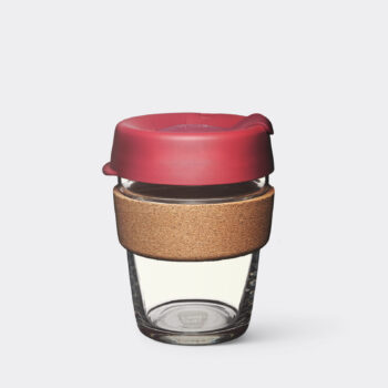 KeepCup Brew Cork Reusable Glass Cup - Medium 12oz - Flutter