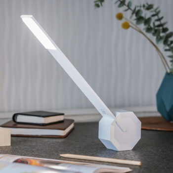 Octagon One Portable Desk Lamp - White