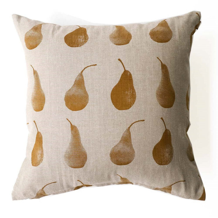 Pear Cushion 45x45cm - Mustard