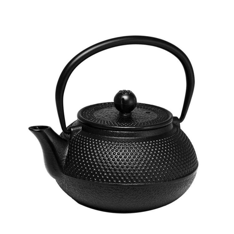 Hobnail Cast Iron Teapot - 600ml - Black