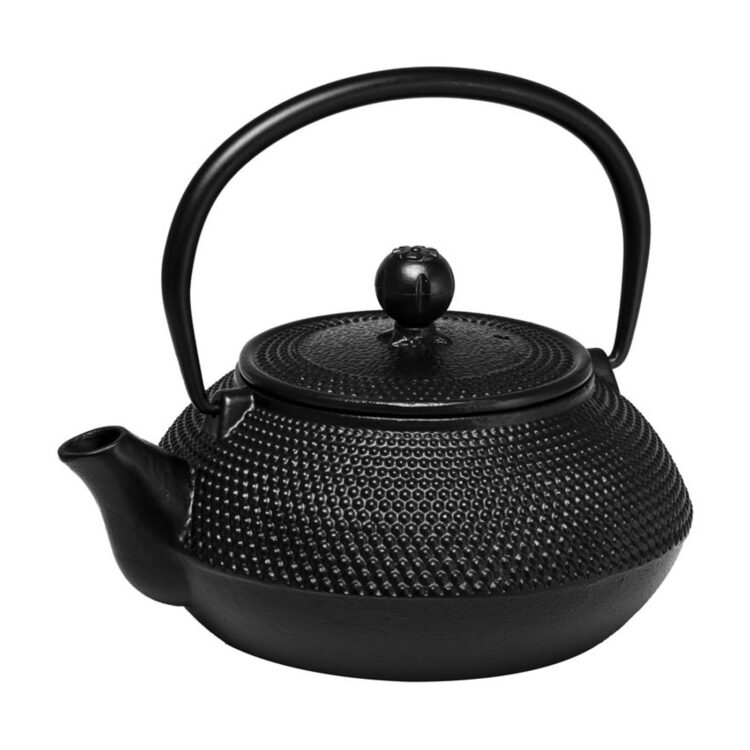 Hobnail Cast Iron Teapot - 800ml - Black
